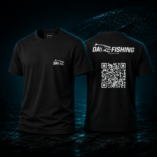 T-Shirt "DAS-FISHING" - Predator Schwarz