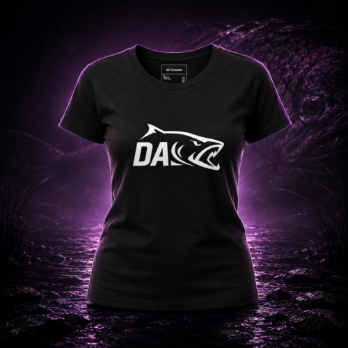T-Shirt "DAS-FISHING" Schwarz